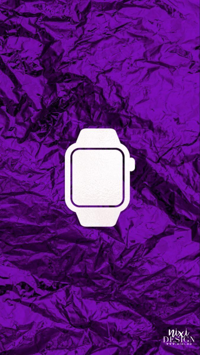 Purple Applewatch iPhone Icon App Neon
