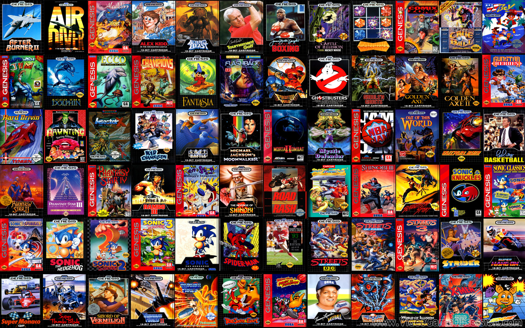 Video Game Wallpaper Obsession Best Sega Genesis Games