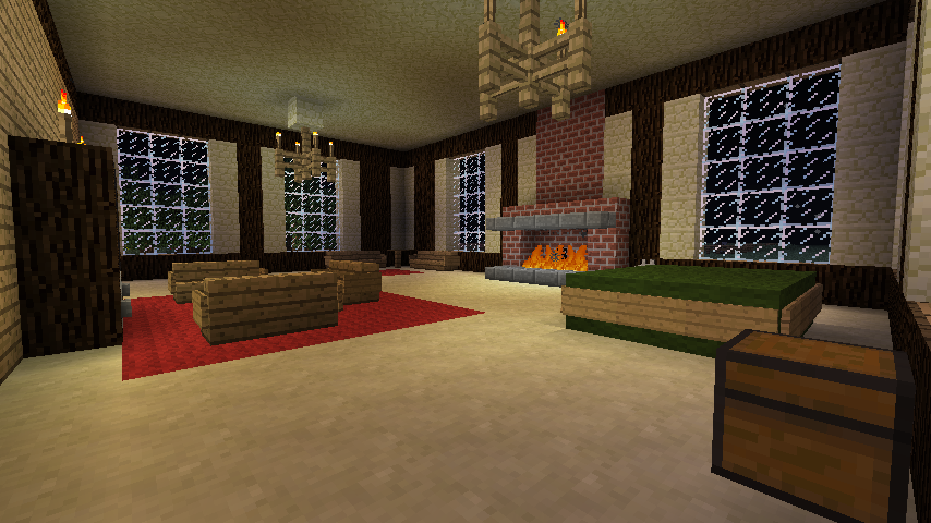 Minecraft Living Room By Coolkitt2