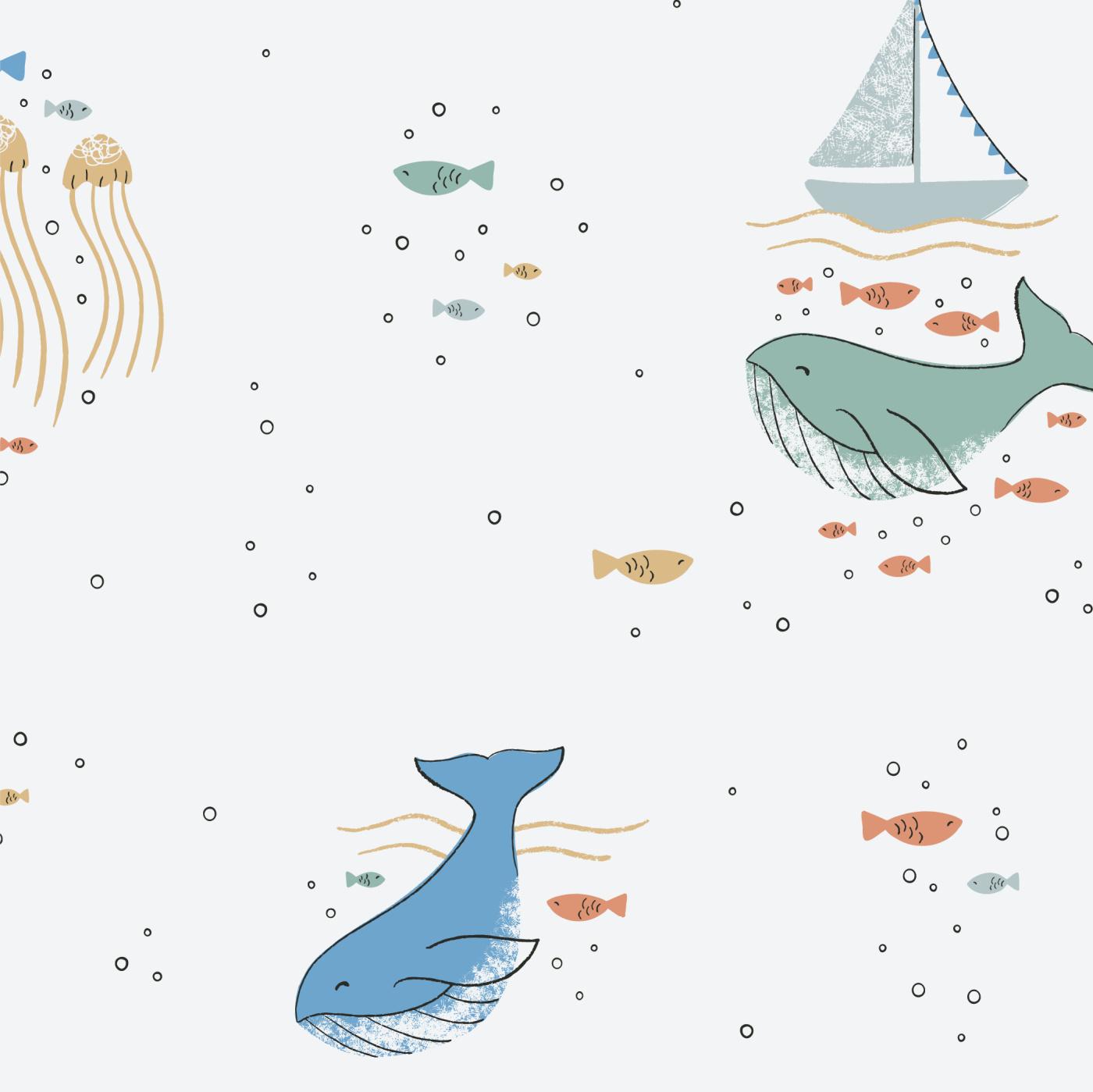 Under The Sea Wallpaper Peel And Stick Removable Love