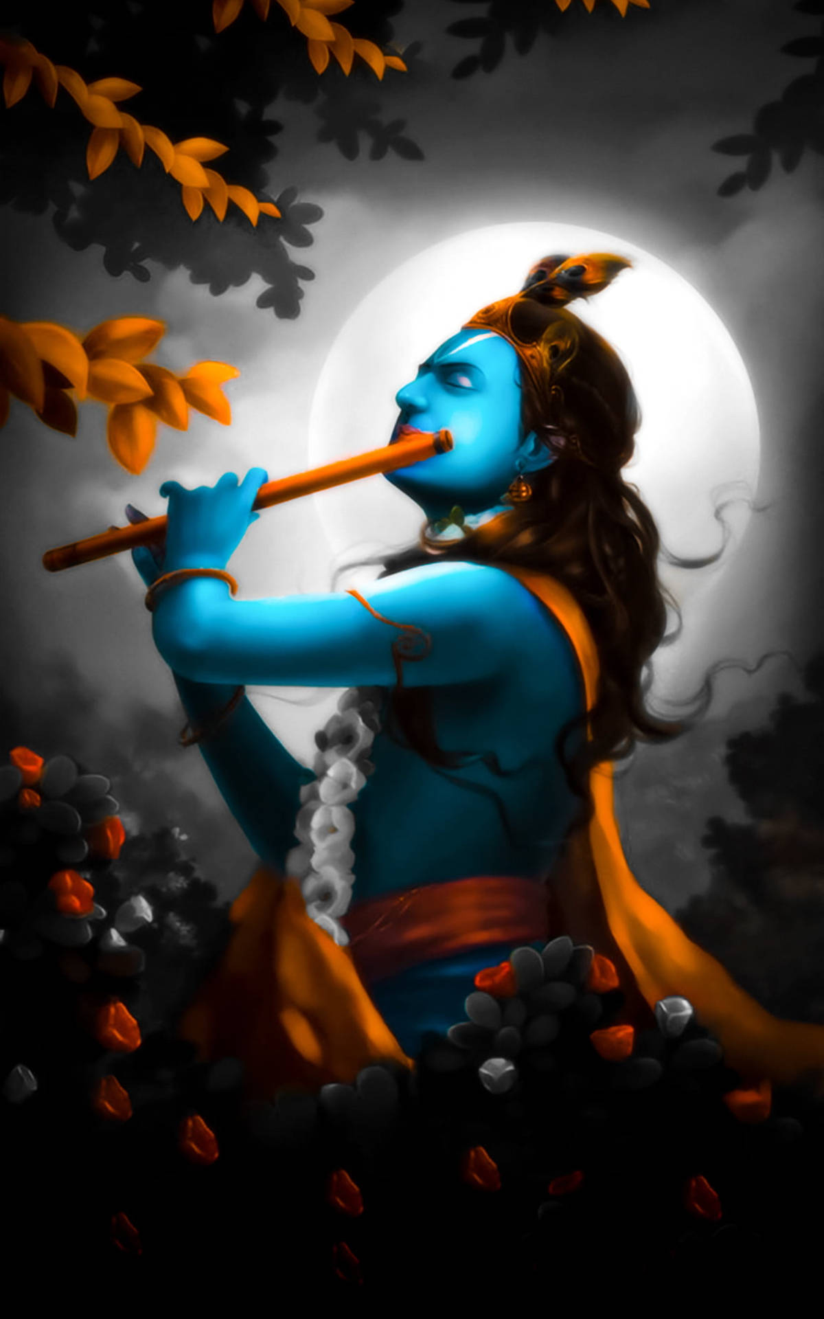 Krishna iPhone Wallpaper