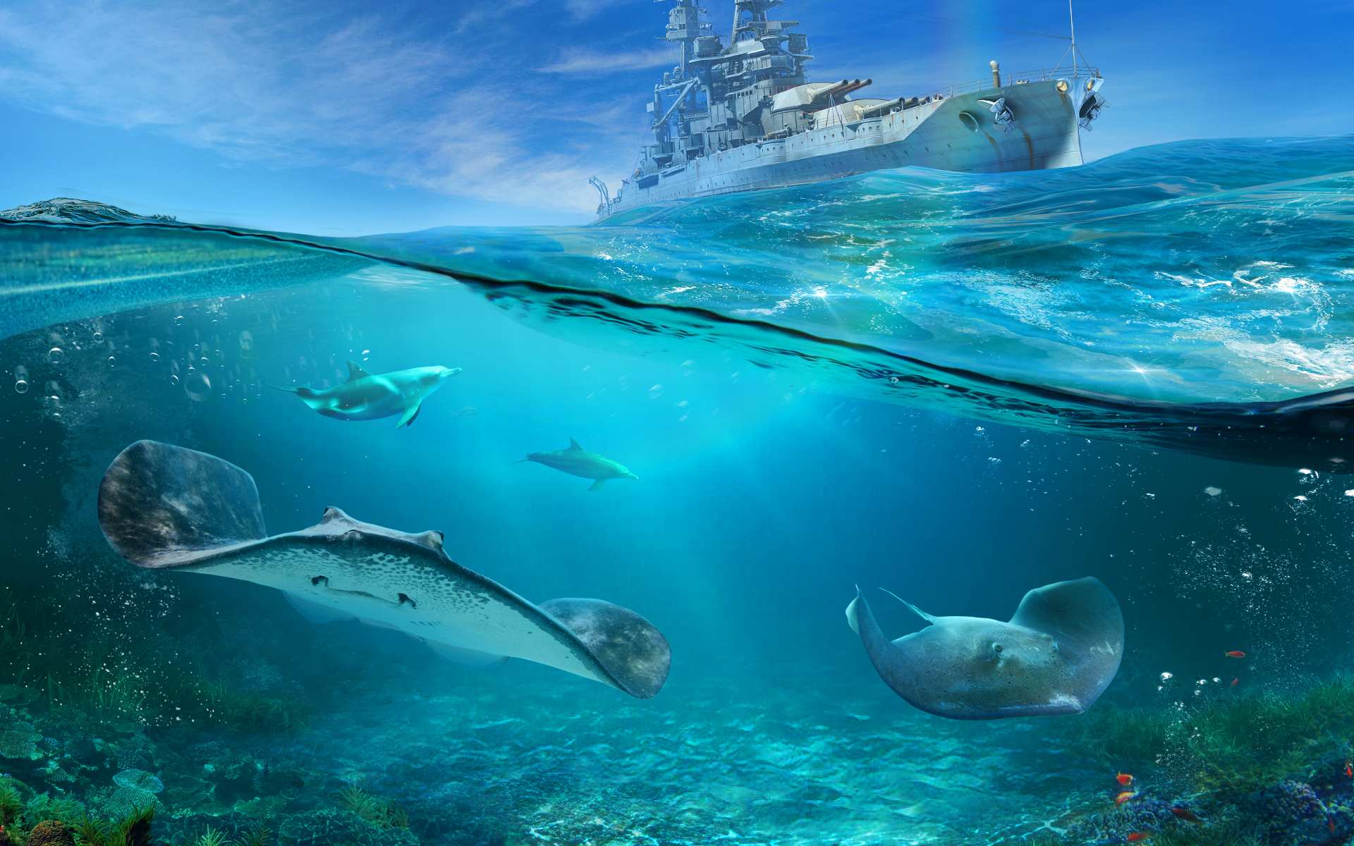World Of Warships Oceans Day Wallpaper