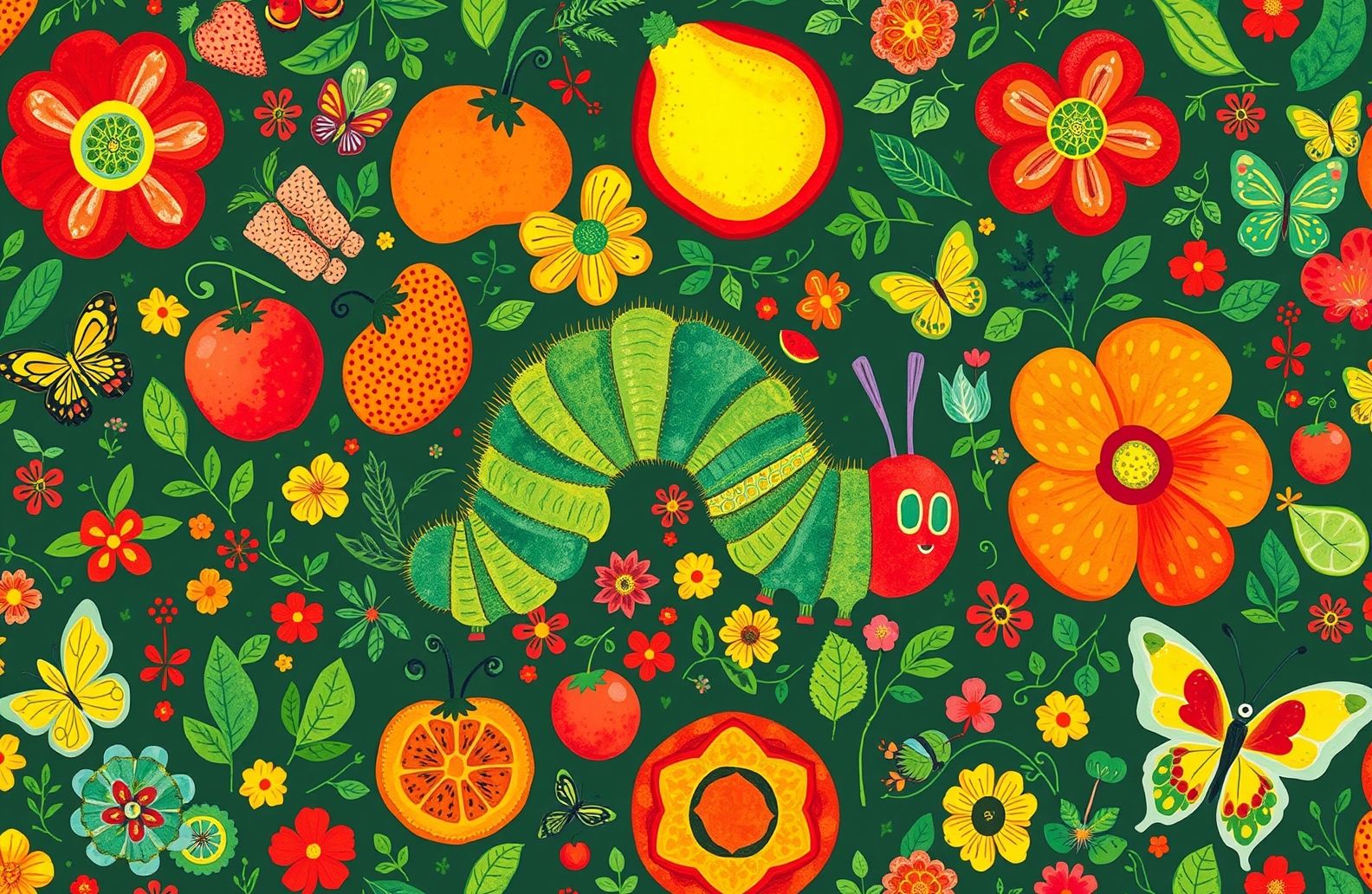 The Very Hungry Caterpillar Wallpaper