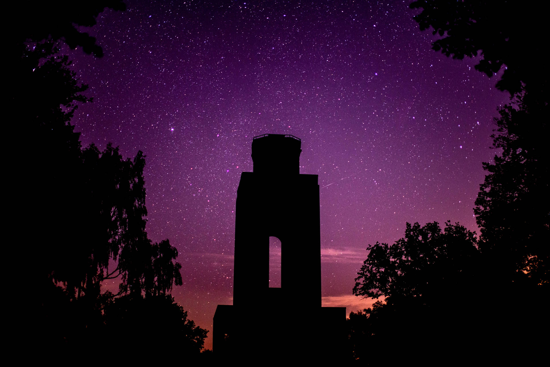 Purple Night Sky Wallpaper