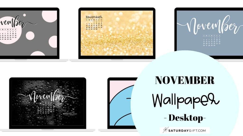 November Desktop Wallpaper Cute Calendar
