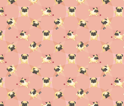 Free download Pugs Pink fabric jaana Spoonflower [470x403] for your Desktop,  Mobile & Tablet | Explore 93+ Cartoon Pugs Wallpapers | Cartoon Backgrounds,  Free Cartoon Wallpaper, Cartoon Panda Wallpaper