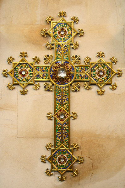 Crucifix Cross On A Church Wall