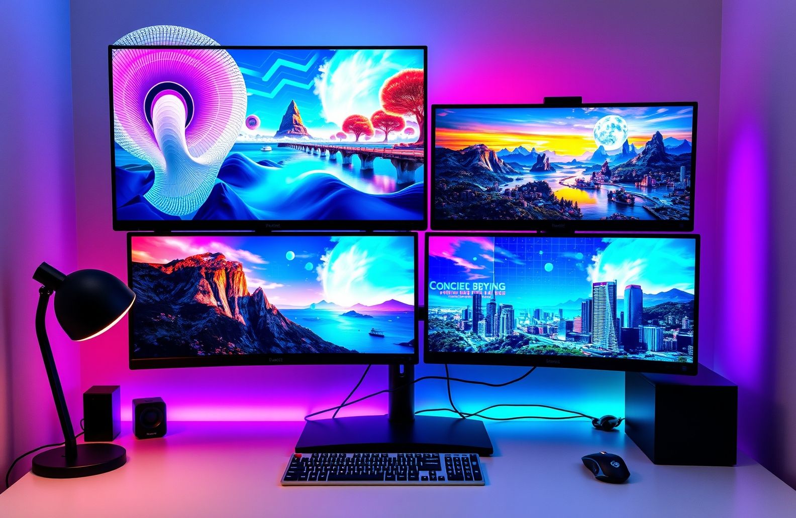 Stacked Monitor Wallpaper