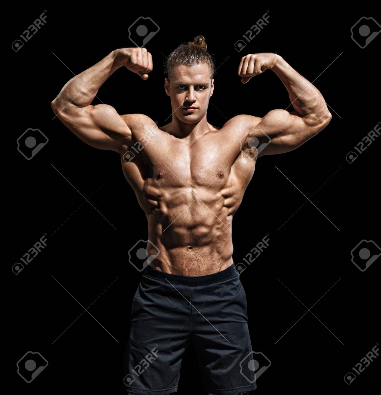 🔥 Free Download Athletic Man Posing Photo Of Man With Perfect Physique 