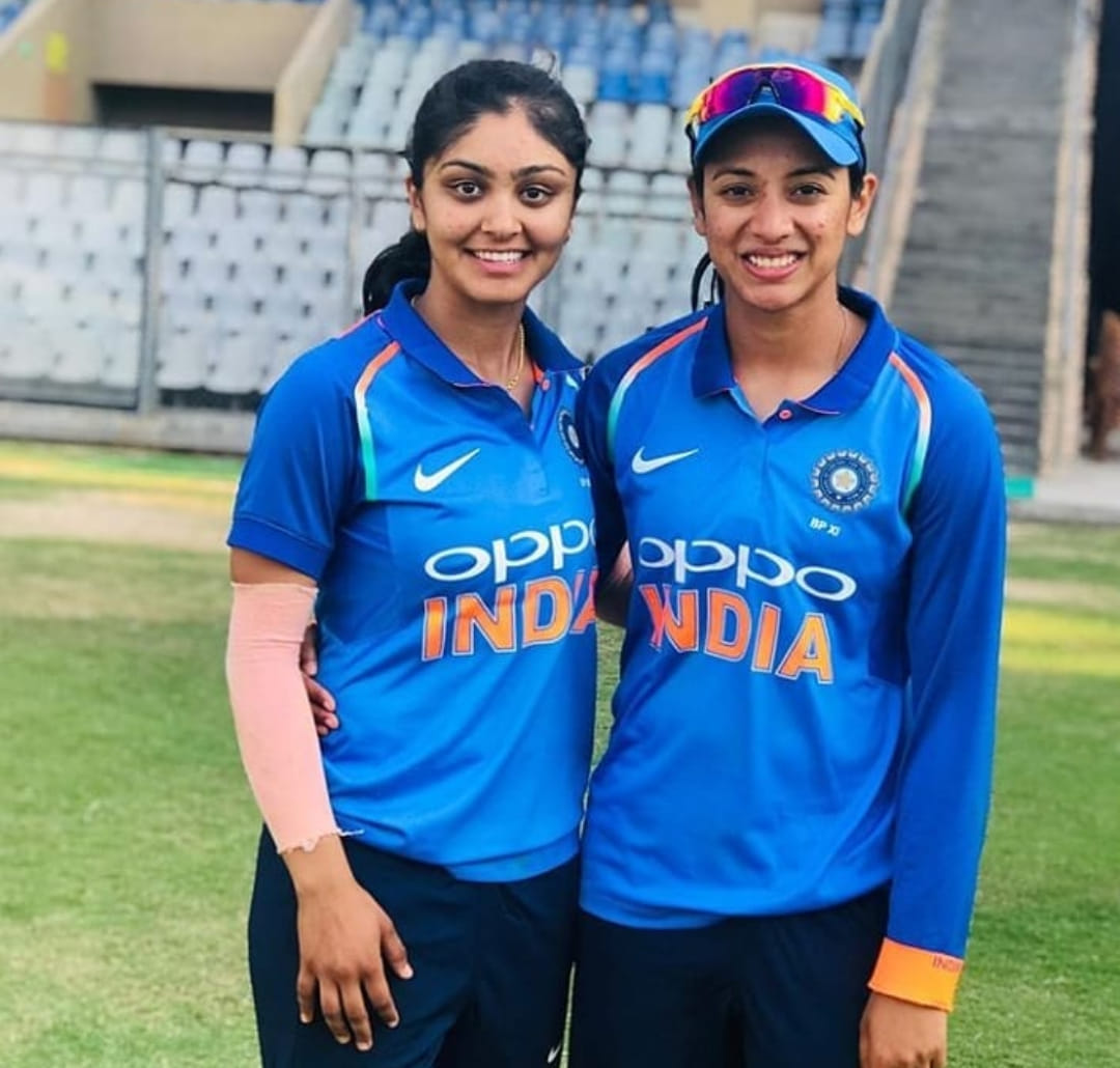 Free download Female Cricket Smriti Mandhana and Harleen Deol pose for  [1080x1030] for your Desktop, Mobile & Tablet | Explore 31+ Harleen Deol  Wallpapers |