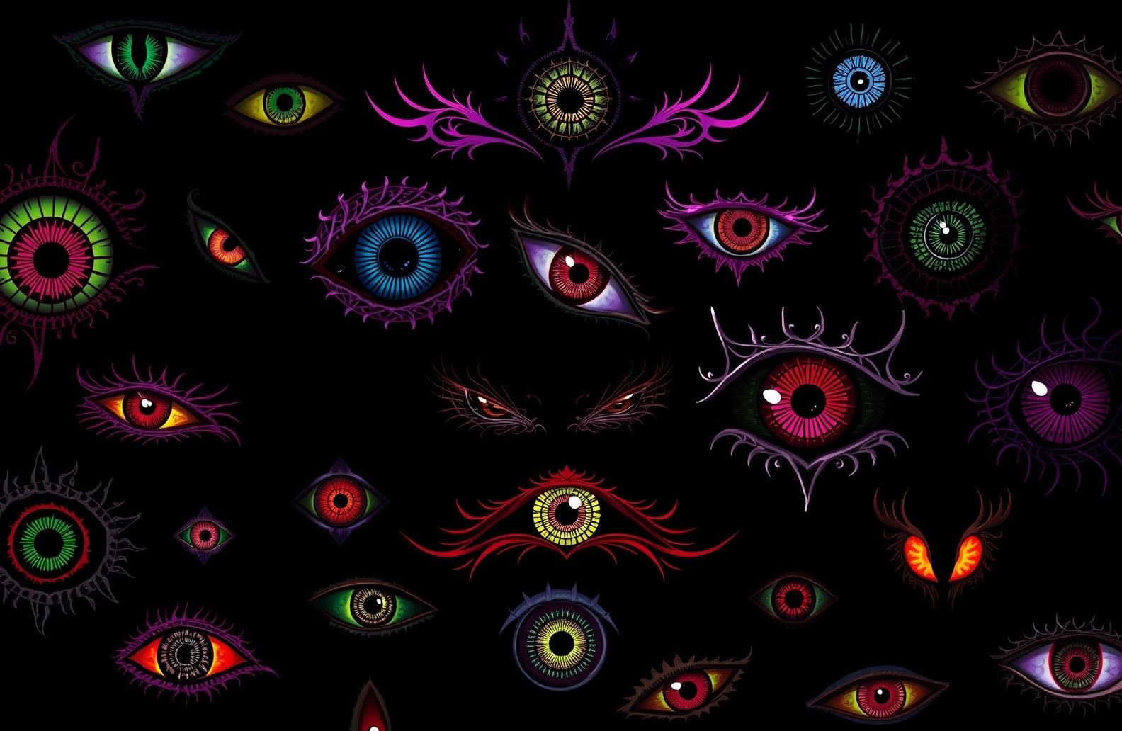 Evil Eyes Wallpaper