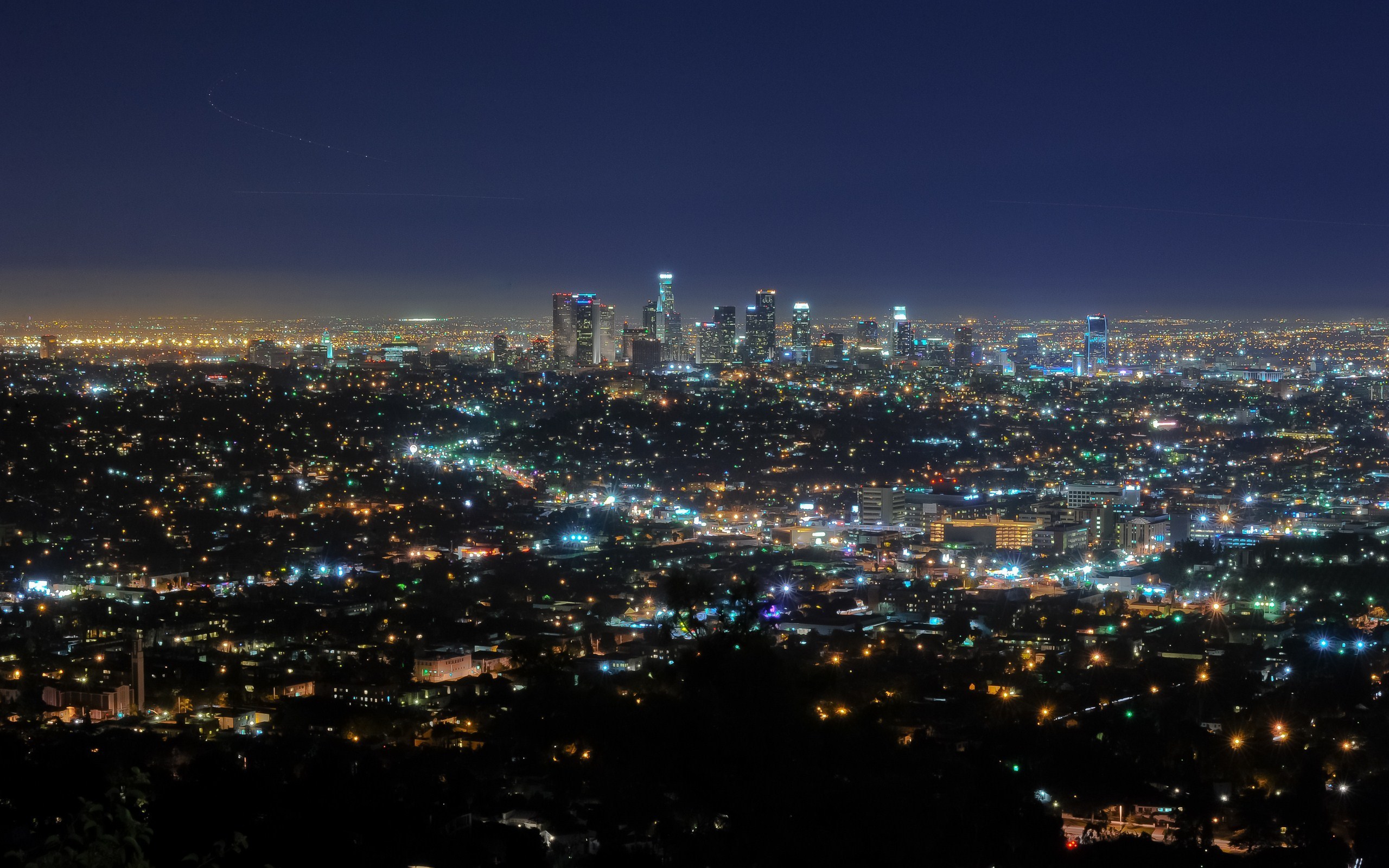Wallpaper Los Angeles By Night