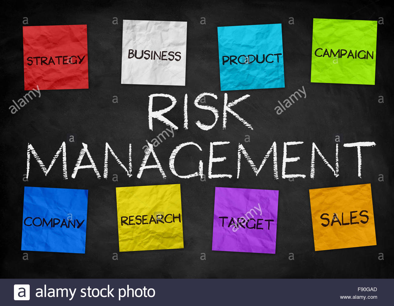 Risk Management Business Illustration Background Stock Photo
