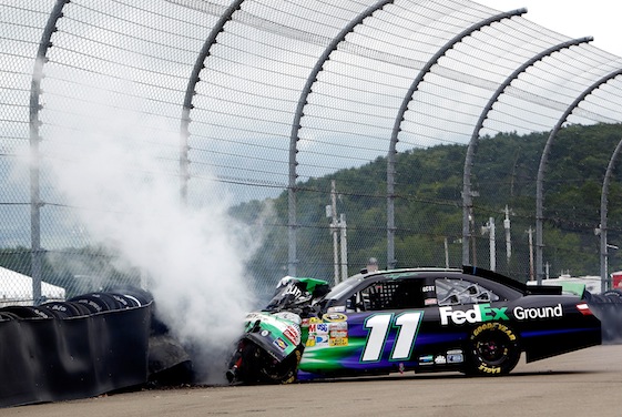 California Race Denny Hamlin Was Airlifted To A Local Hospital