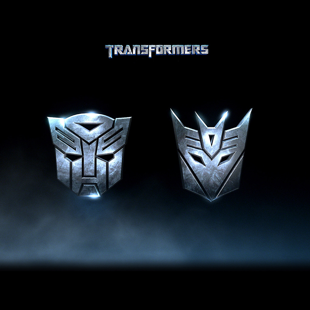 Autobots Decepticons And Transformers Logos iPad Wallpaper Digital
