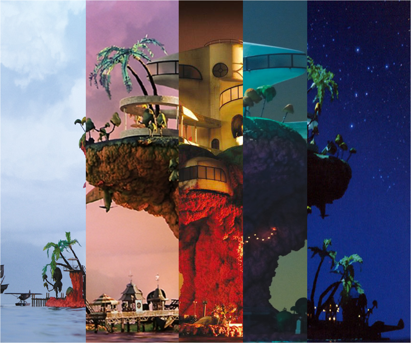 A Plastic Beach Wallpaper From Gorillaz No Credits Because This