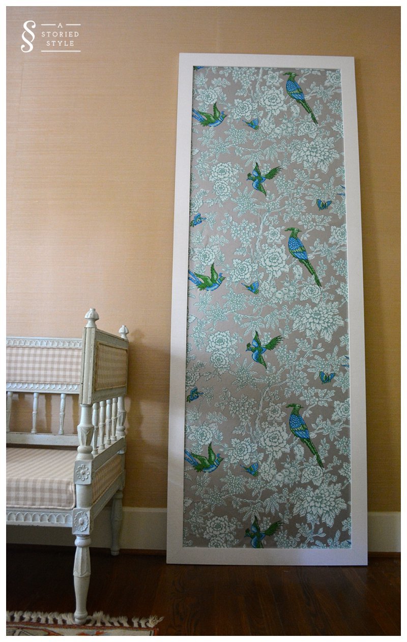 My Framed Wallpaper Panel A Storied Style A design blog dedicated 800x1263