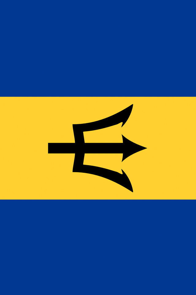 Barbados Flag iPhone Wallpaper HD