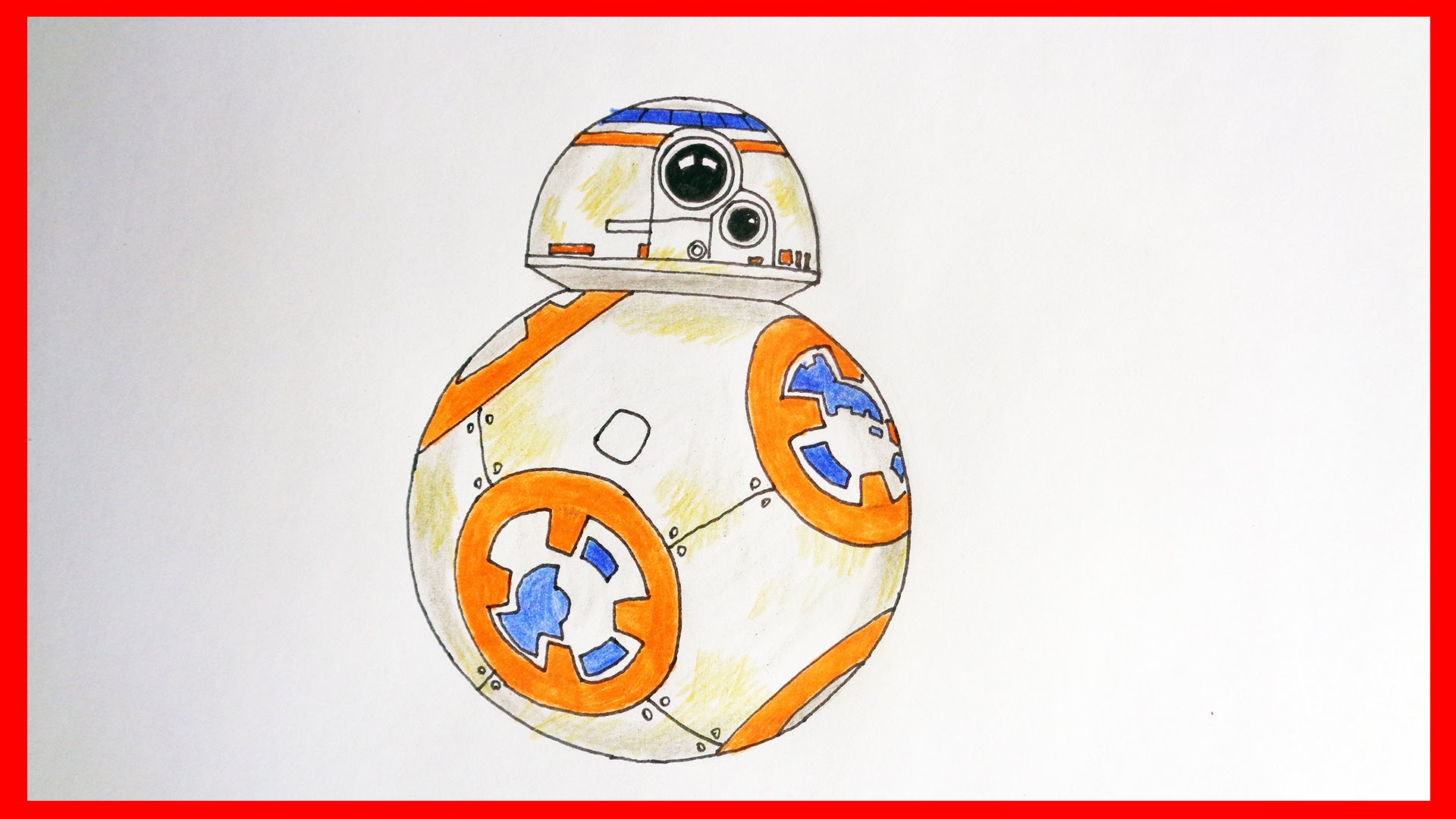How To Draw Droid Bb8 Star Wars Characters