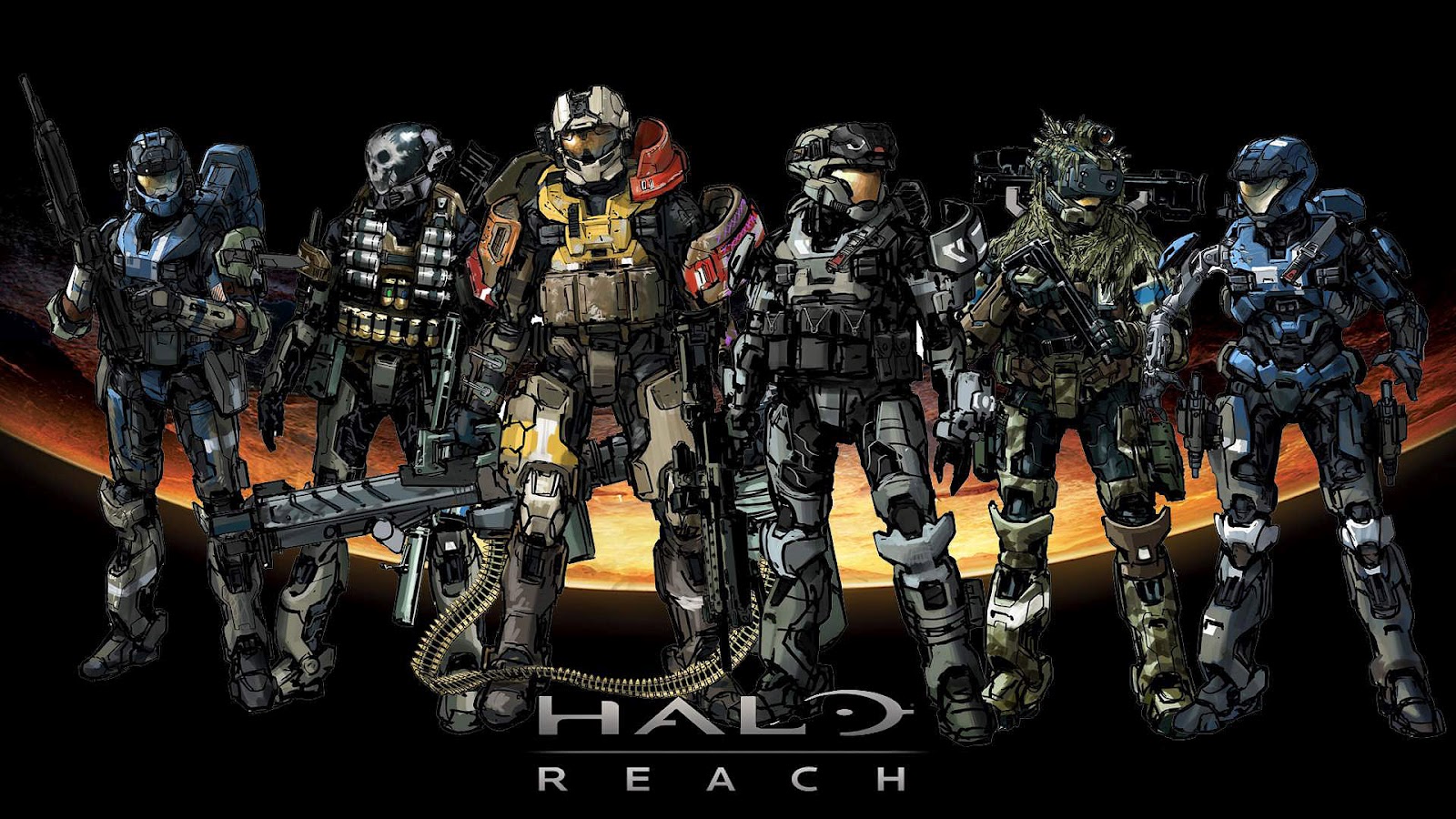 Halo Reach Background Game Desktop Hd Wallpaper