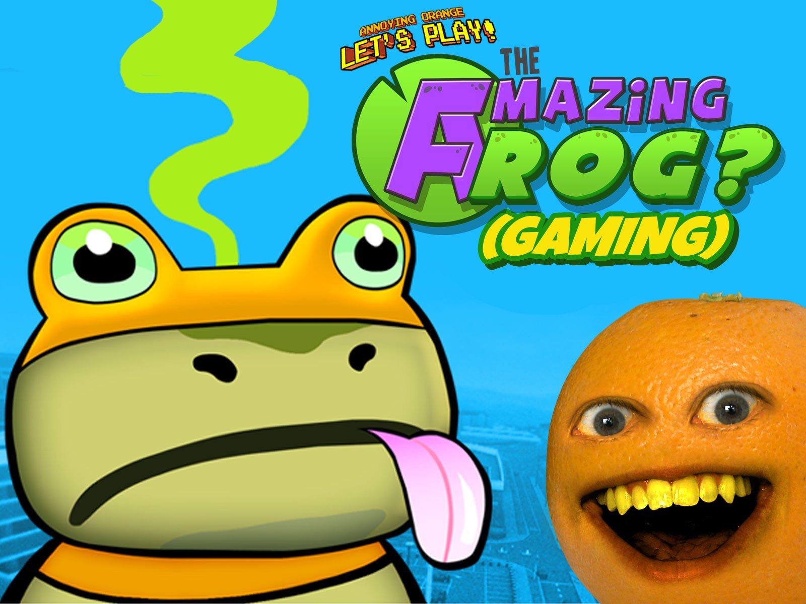 Watch Clip Annoying Orange Let S Play The Amazing Frog Gaming