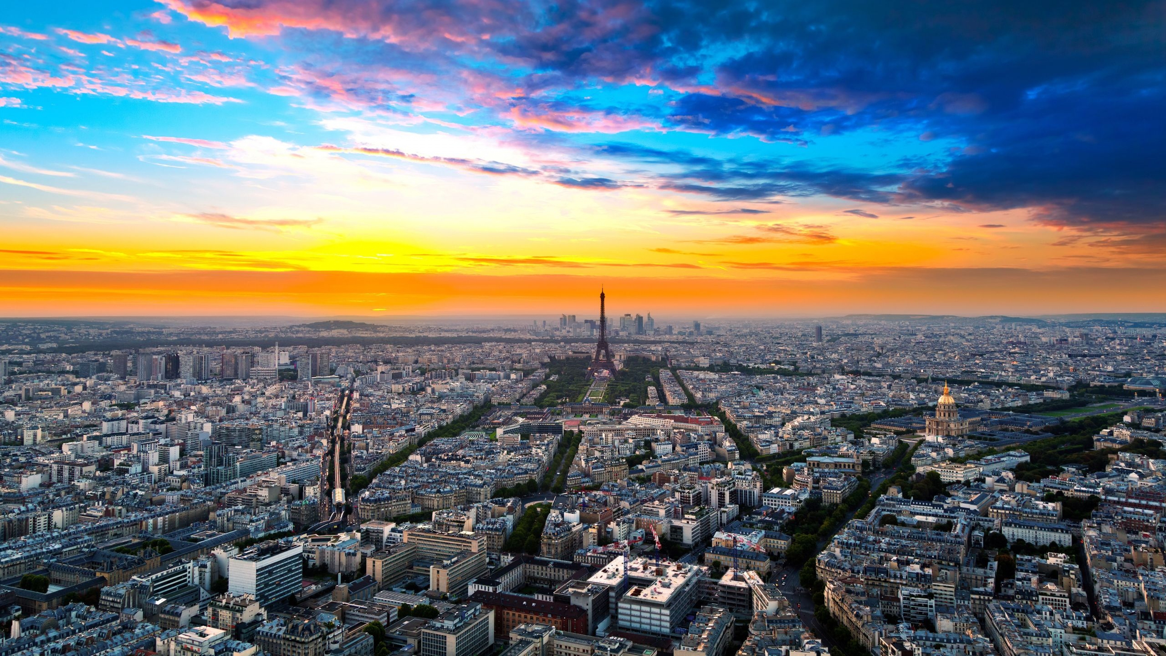 Paris Sunset 4k Wallpaper Ultra HD