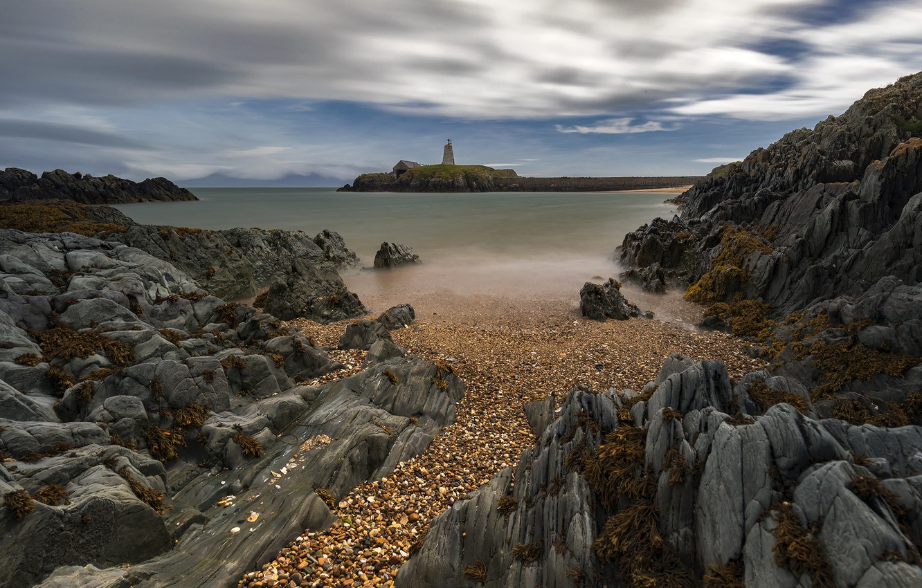 Wallpaper North Wales Anglesey Llanddwyn Island Boathouse Bach