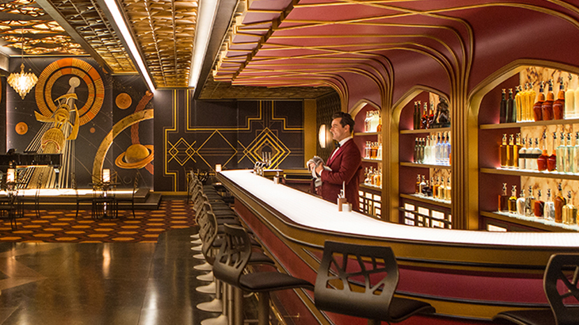 The Art Deco Meets Sci Fi Wall Coverings In Passengers