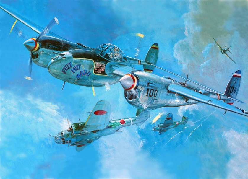 P38 Lightning Putt Maru Wallpaper