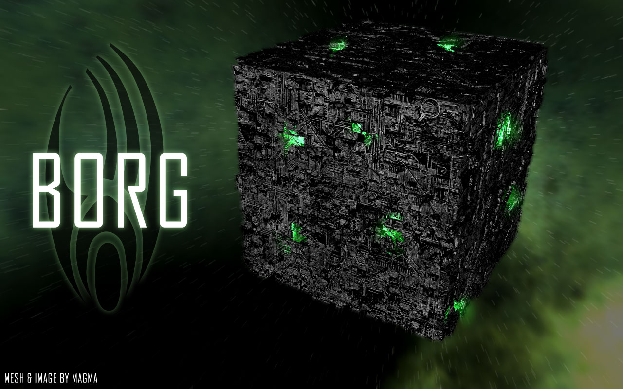 Borg Cube Wallpaper