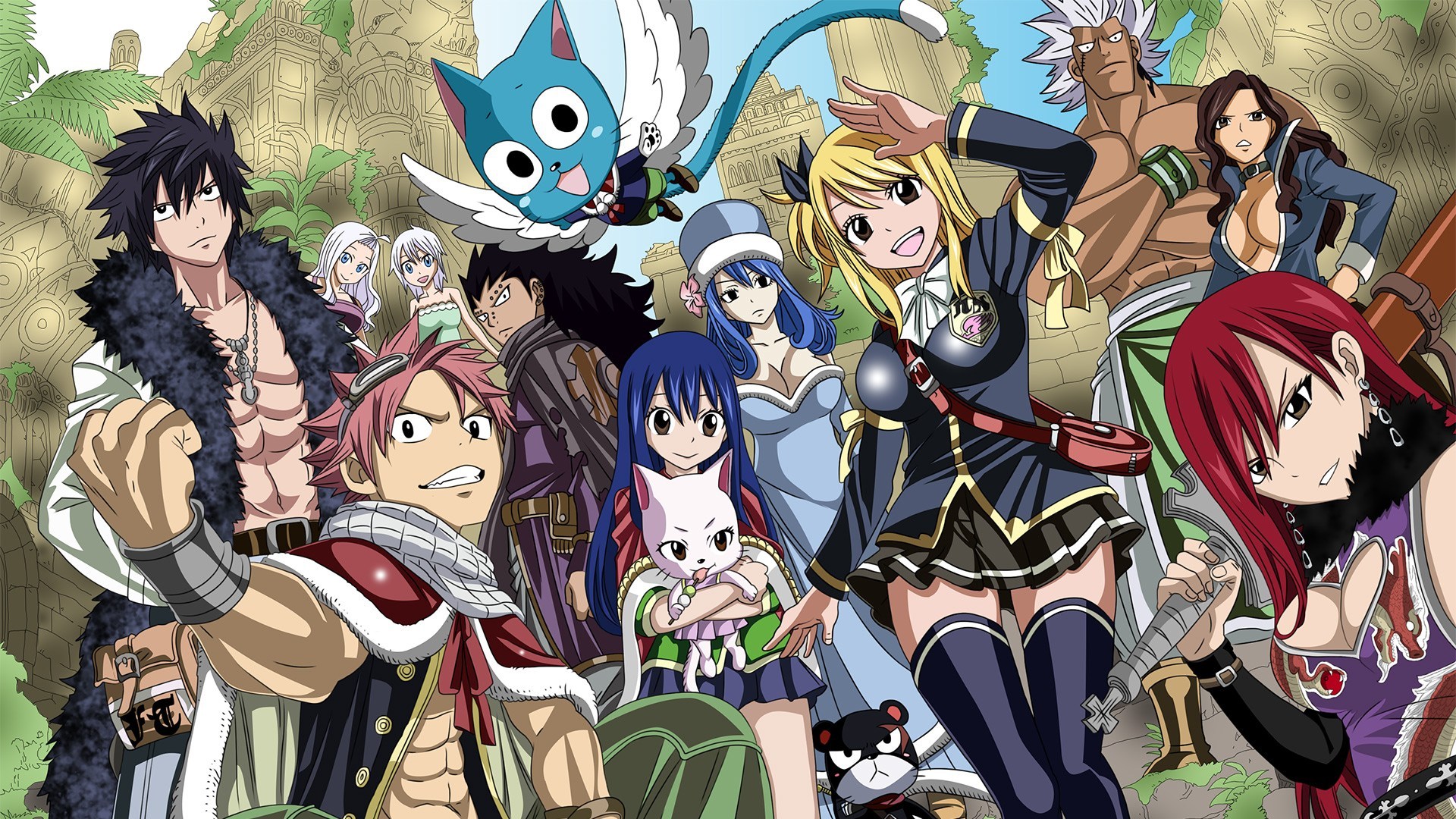 Cana Alberona Elfman Strauss Erza Scarlet Fairy Tail Gray