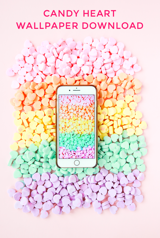 Candy Heart Phone Wallpaper The Crafted Life