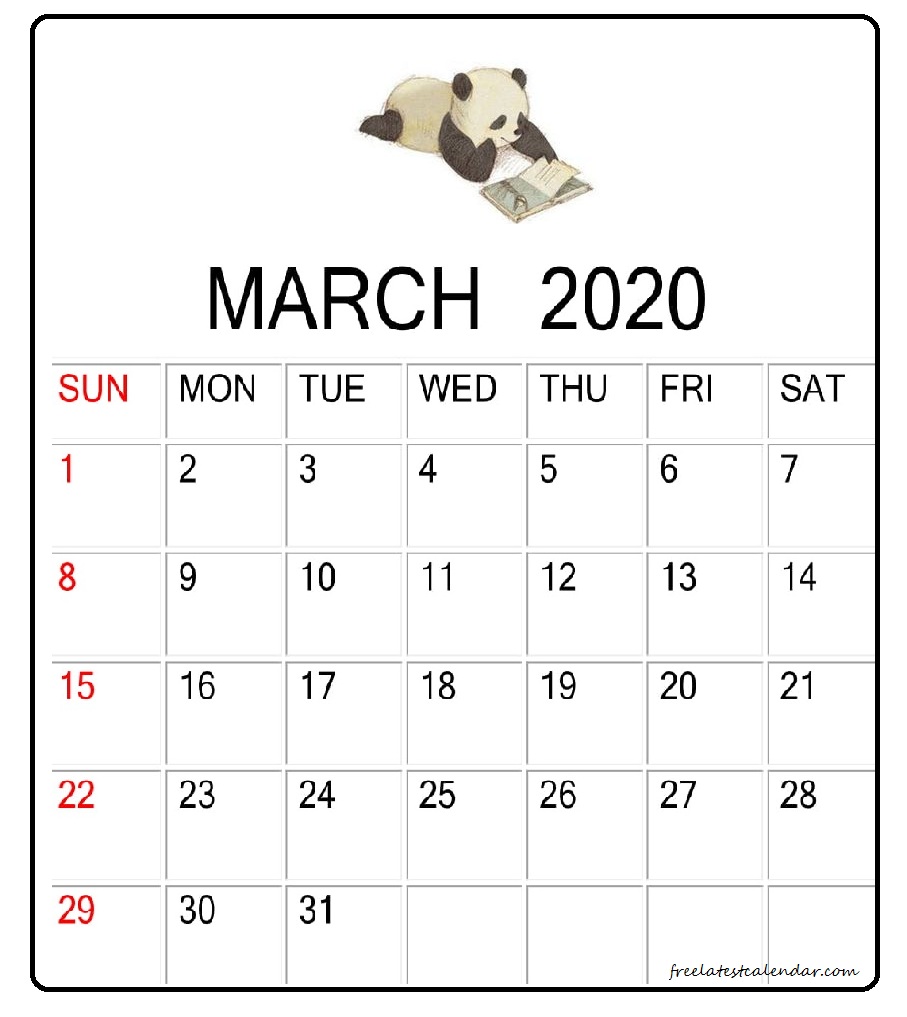 Cute March Calendar Desk Wallpaper