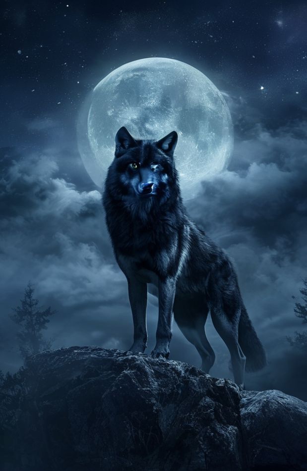 Black Wolf Wallpaper