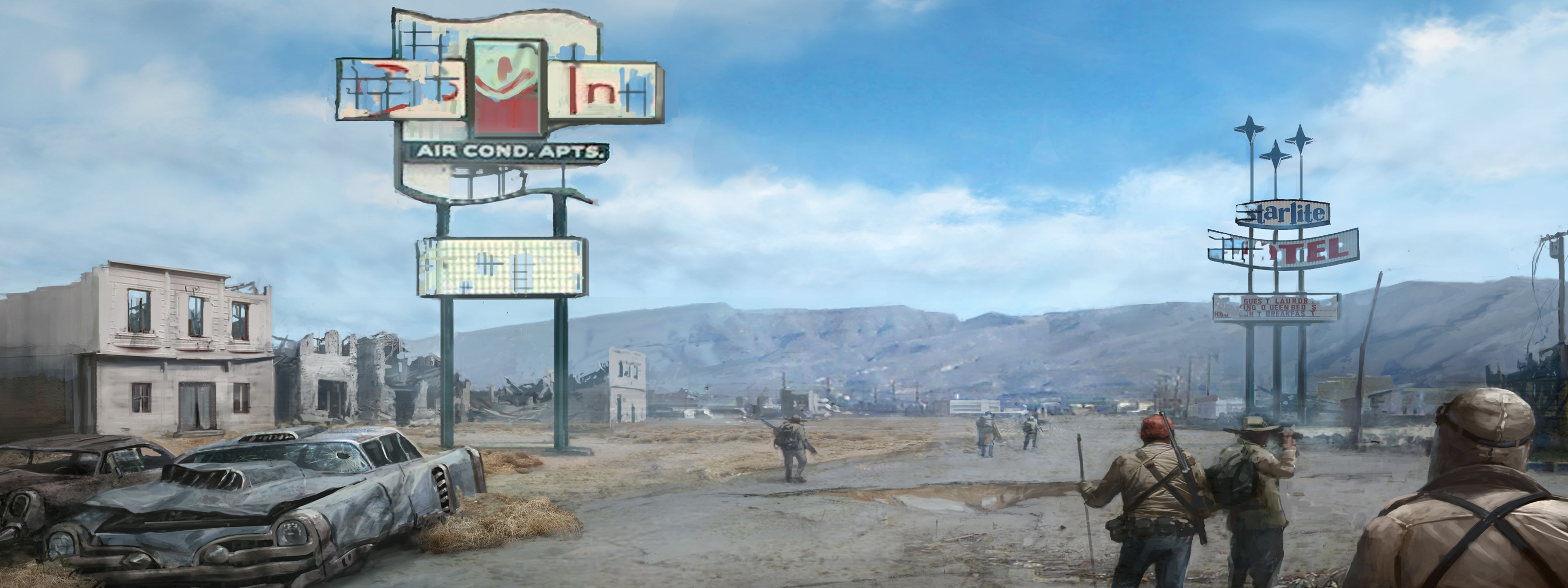 Fallout New Vegas Dual Monitor Wallpaper