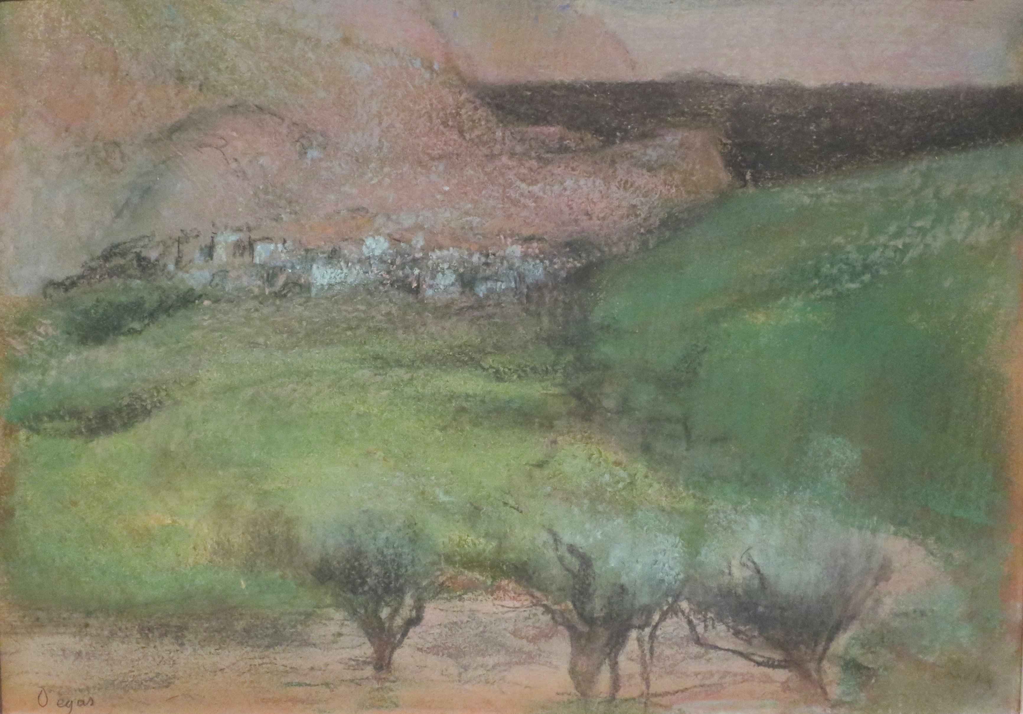 File Olive Trees Against A Mountainous Background By Edgar Degas