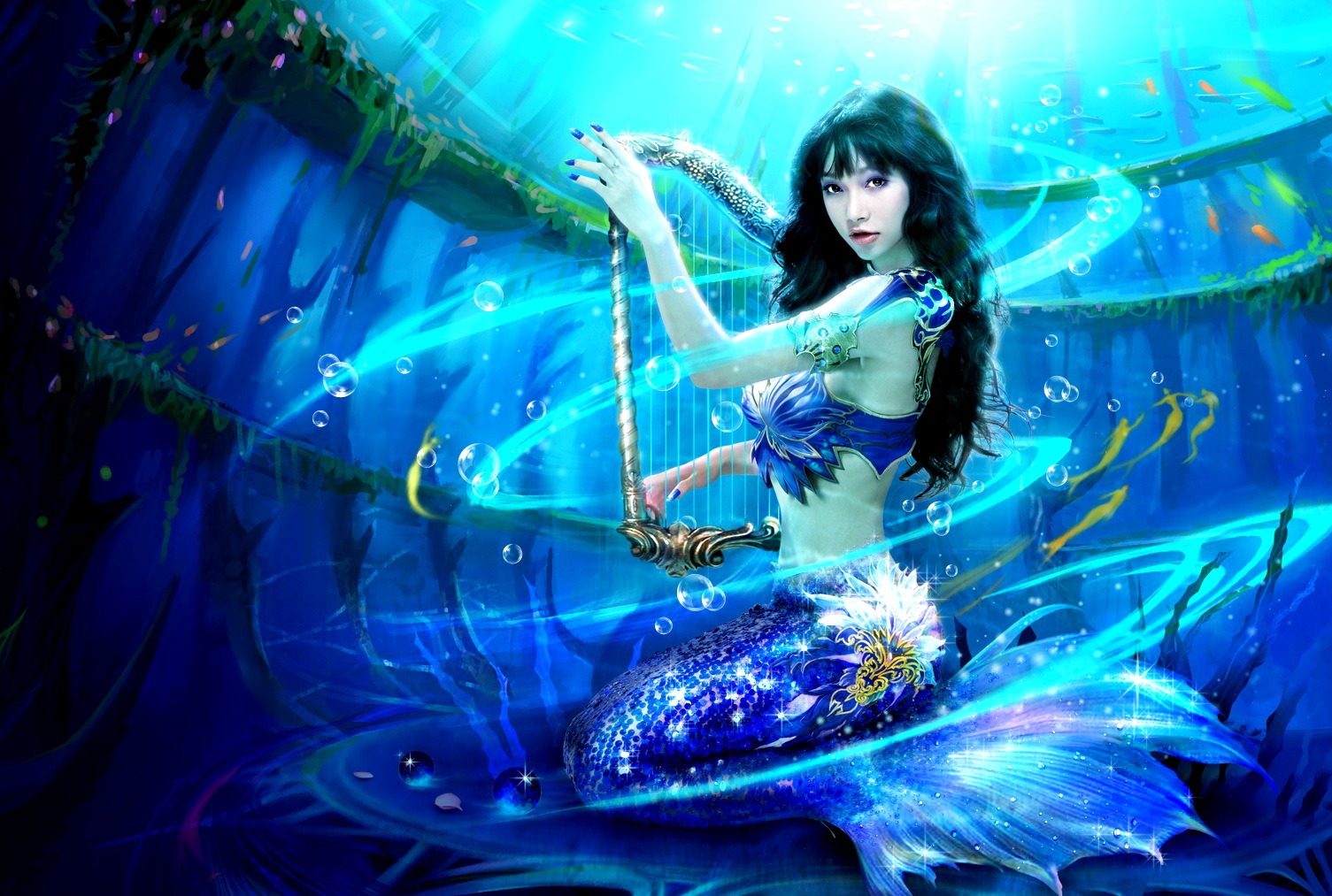 Fantasy Image Mermaid HD Wallpaper And Background Photos