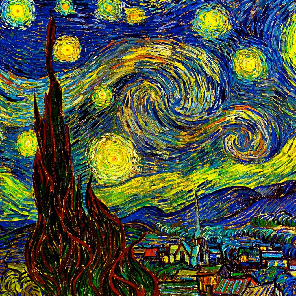 Starry Night Beautiful Retina iPad Wallpaper