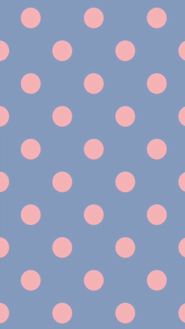 Gold Polka Dot iPhone Wallpaper Pink Dots Blue