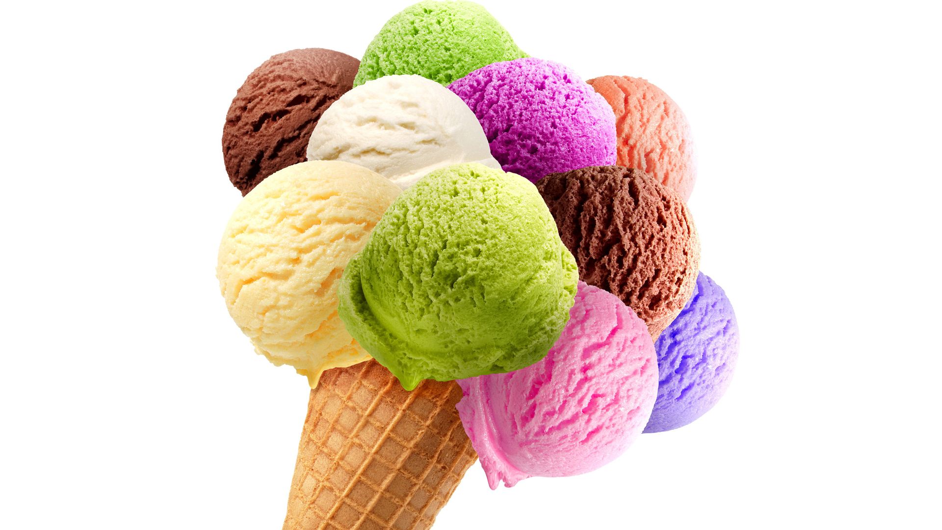 Cone Colorful Ice Cream HD Wallpaper Stream
