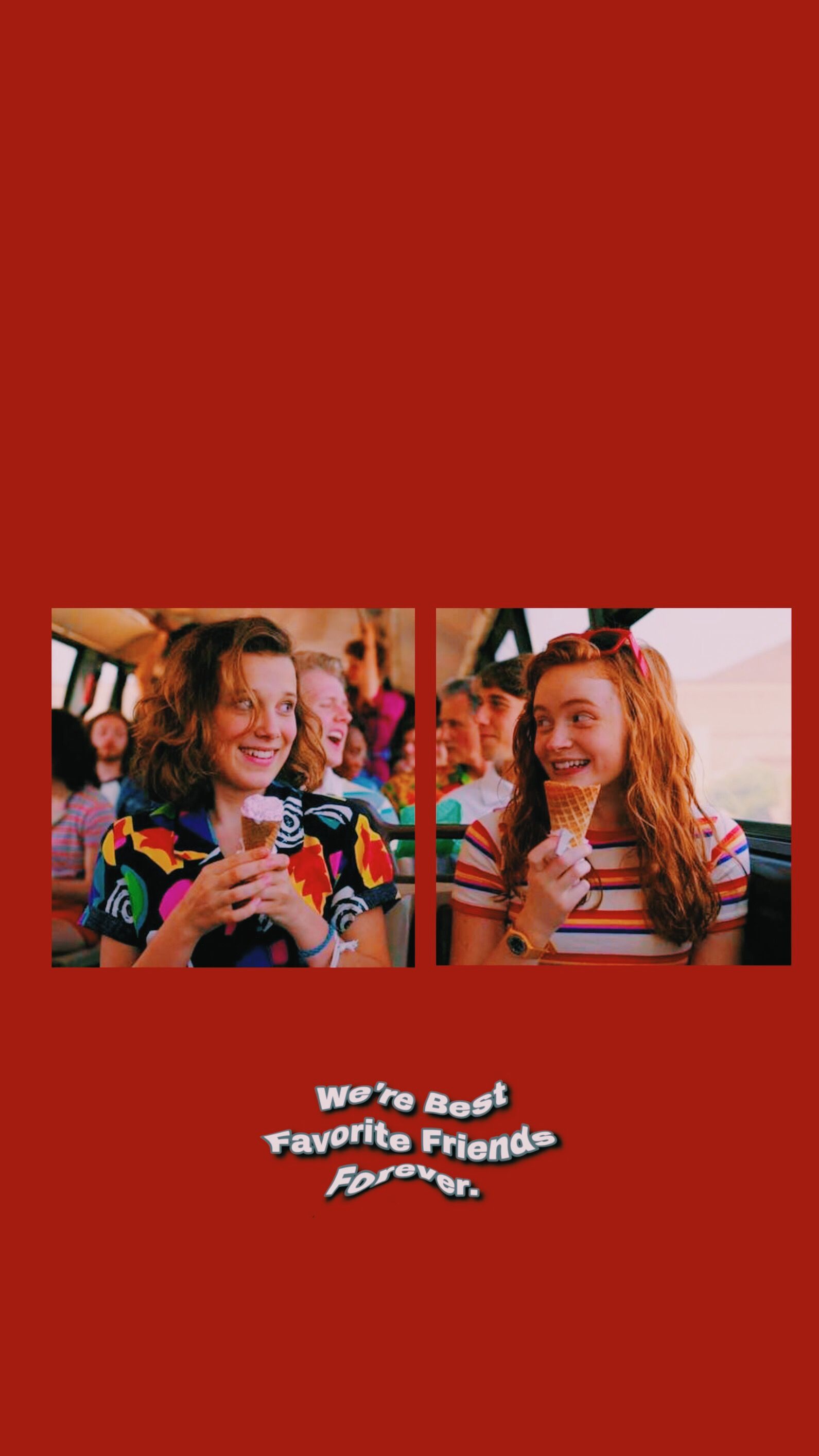 Max Mayfield And Eleven Hopper Wallpaper Dearfinnwolfhard