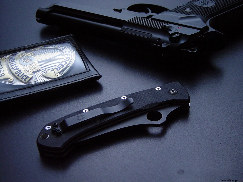 Pistols Police Wallpaper Knives M9