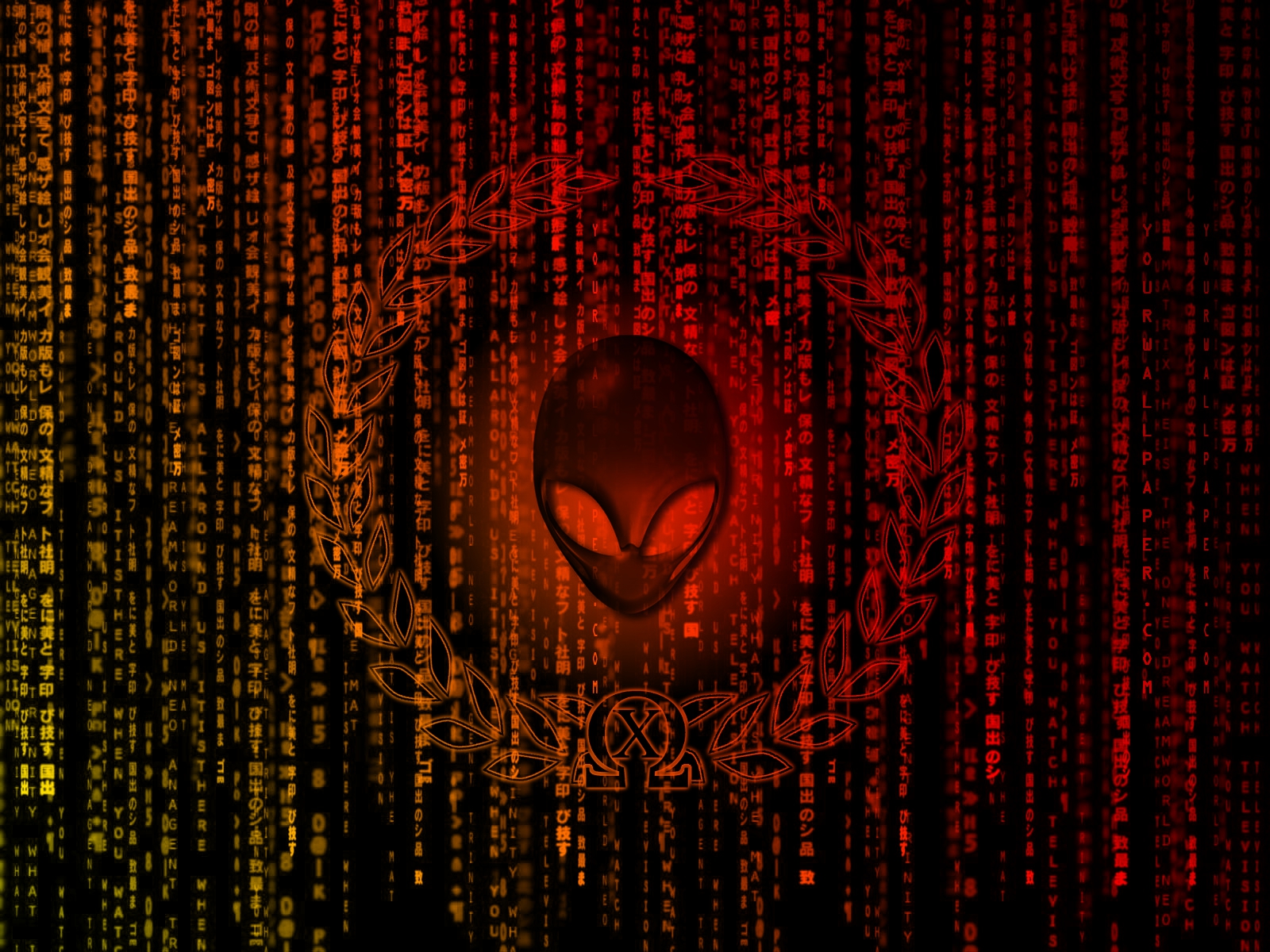 Alienware Wallpaper Red HD Background