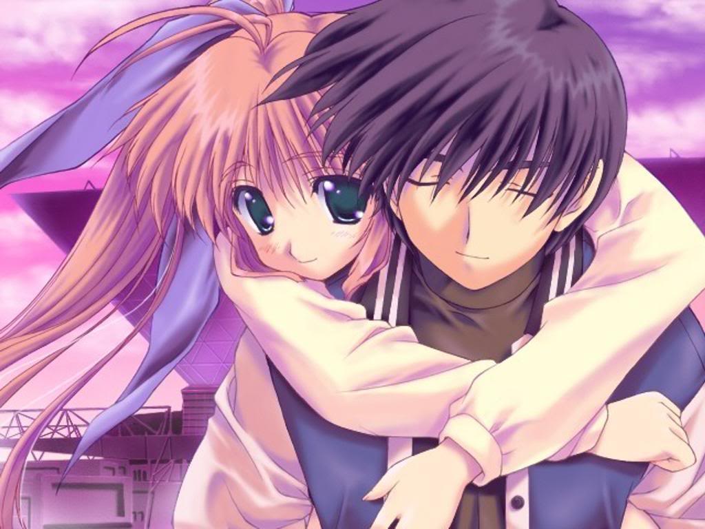Free Download Cute Anime Couple Wallpapers 1024x768 For Your