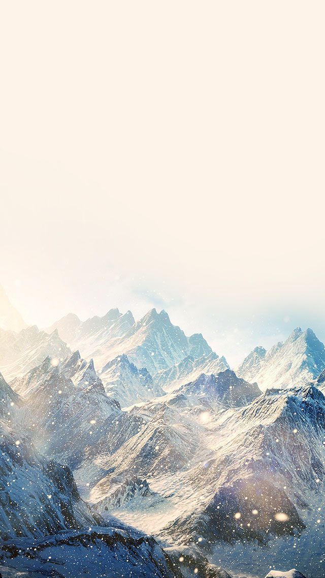 Nature Snow Ski Mountain Winter iPhone 5s Wallpaper