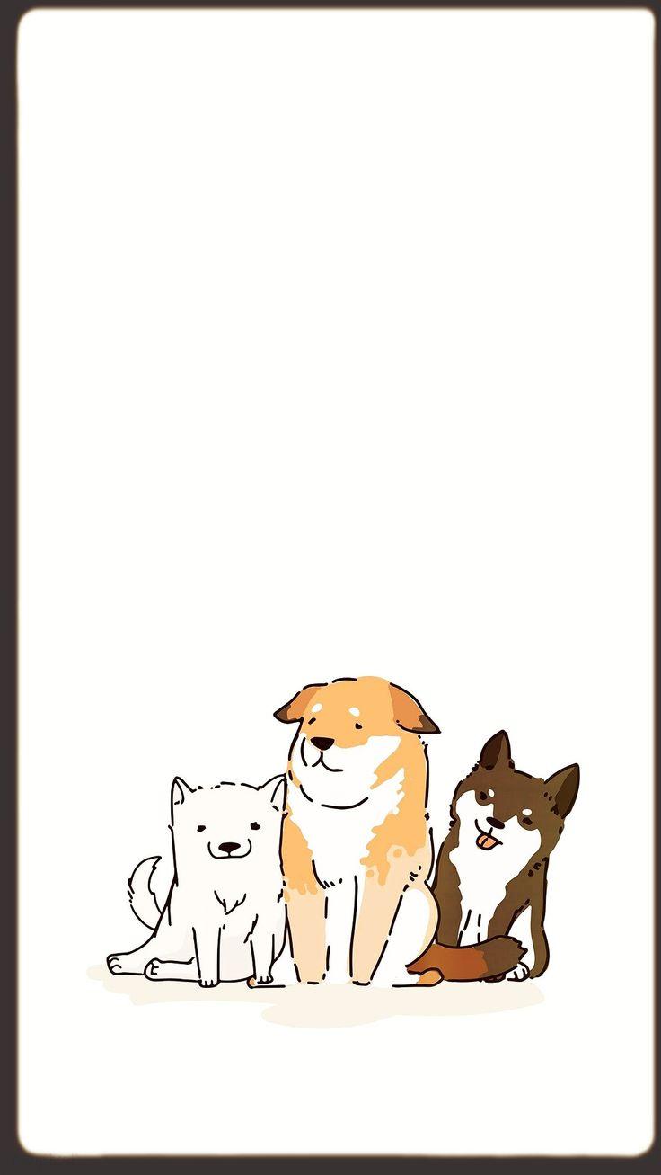 Cute Dogs Aesthetic Drawing Dog Wallpaper