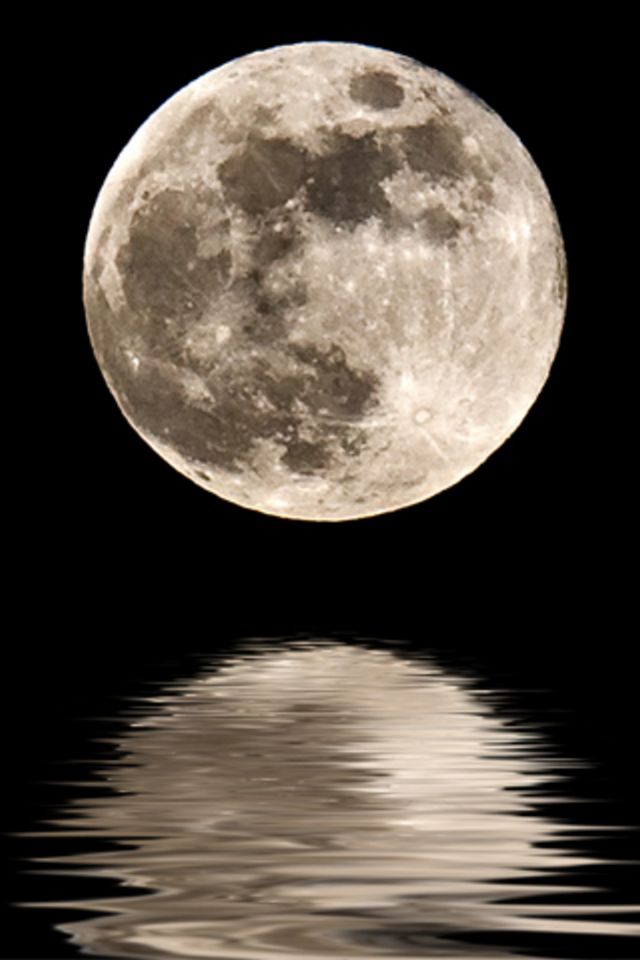 Moon Water iPhone Wallpaper iPhones Ipod Touch Background