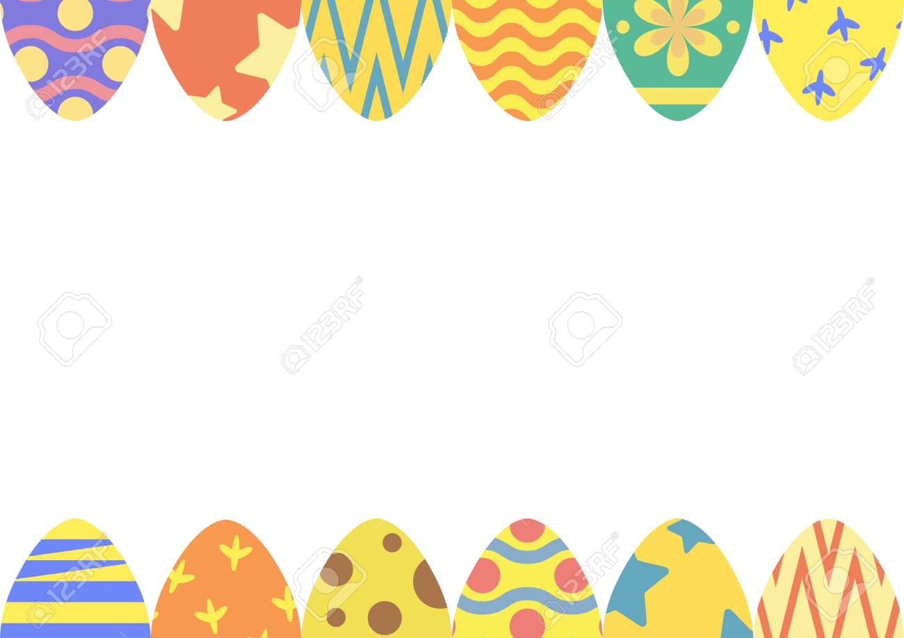 Happy Easter Background Easter Egg Hunt Background Vector