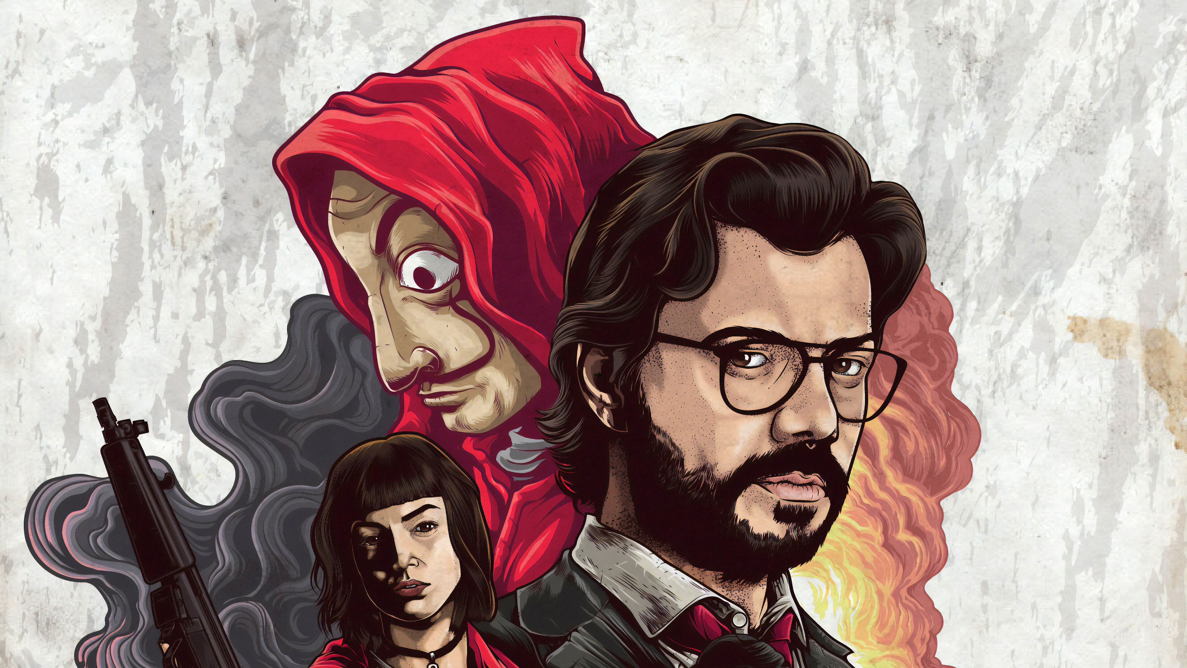 Money Heist Netflix Poster 4k Wallpaper