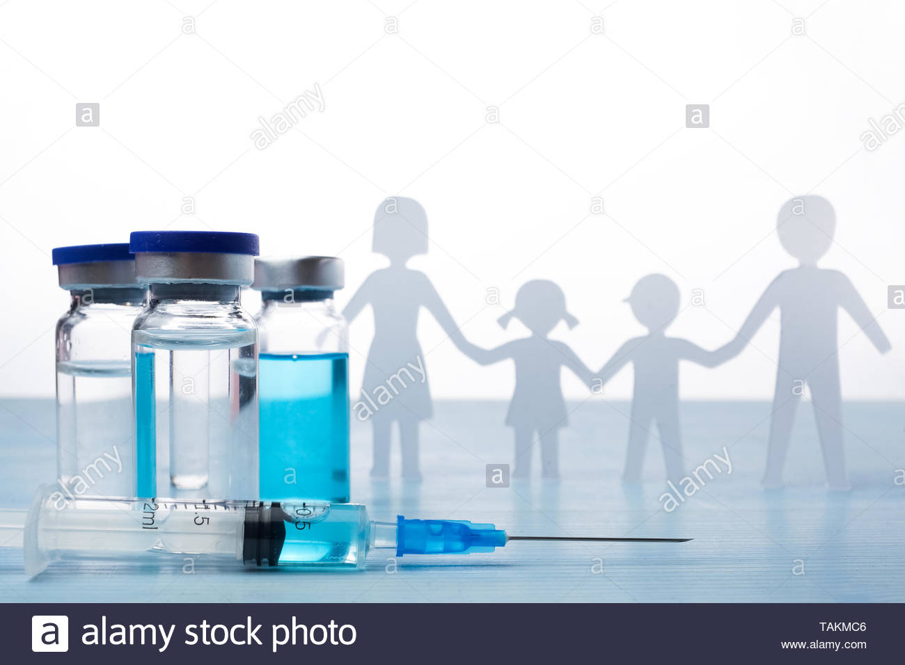 Family Immunization Concept Flu Vaccine For Children Light